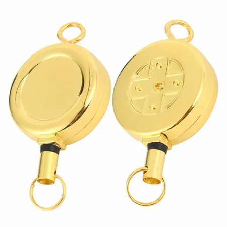 Gold Reel Keychain Gold Reel Keychain - Custom Shot Glass Now