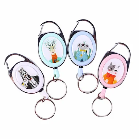 Clip Drawstring Badge Reel Keychain Clip Drawstring Badge Reel Keychain - Custom Shot Glass Now