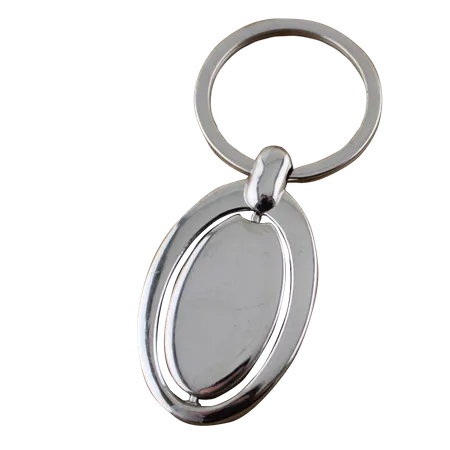 Spinning Oval Metal Keychain Spinning Oval Metal Keychain - Custom Shot Glass Now