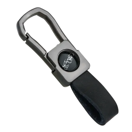 Gun Metal Caribiner Keychain Gun Metal Caribiner Keychain - Custom Shot Glass Now