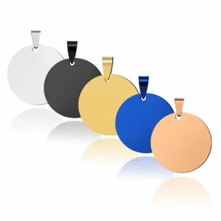 Full Color Circle Metal Keychain Full Color Circle Metal Keychain - Custom Shot Glass Now