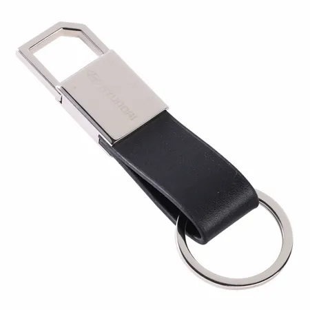 Sturdy Ring Leather Keychain Sturdy Ring Leather Keychain - Custom Shot Glass Now