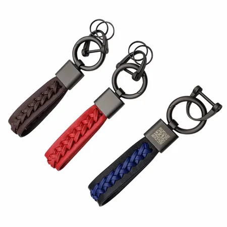 Versatile Laser Cut Leather Keychain Versatile Laser Cut Leather Keychain - Custom Shot Glass Now