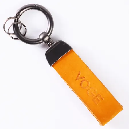 Leather Tag Keychain Leather Tag Keychain - Custom Shot Glass Now
