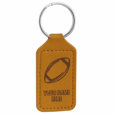 Durable Debossed Leather Keychain Durable Debossed Leather Keychain - Custom Shot Glass Now