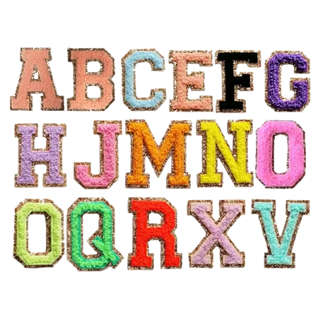 Chenille Letters with Metallic Backing - Custom Shot Glass Now