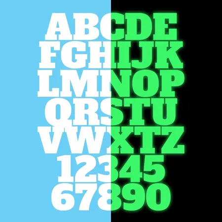 Alphanumeric Glow In The Dark Patches - Custom Shot Glass Now