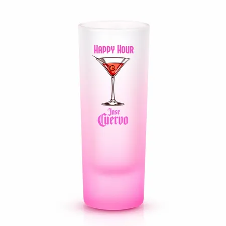 Tall Shot Glass - Colored & Frosted - Custom Shot Glass Now