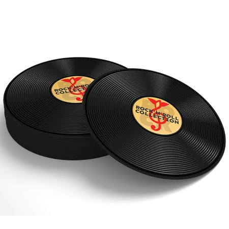 Soft Plastic Record Coaster - Custom Shot Glass Now