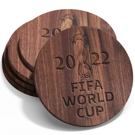 Custom Handmade Walnut Coaster - Custom Shot Glass Now
