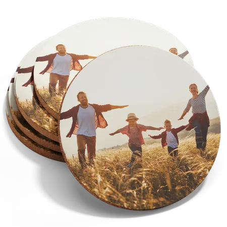Custom Photo Fiberboard Coasters - Custom Shot Glass Now