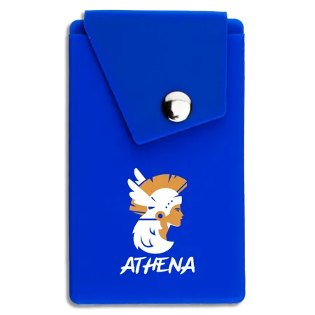 Silicone Card Holder Pressed-On Button Pocket - Custom Shot Glass Now