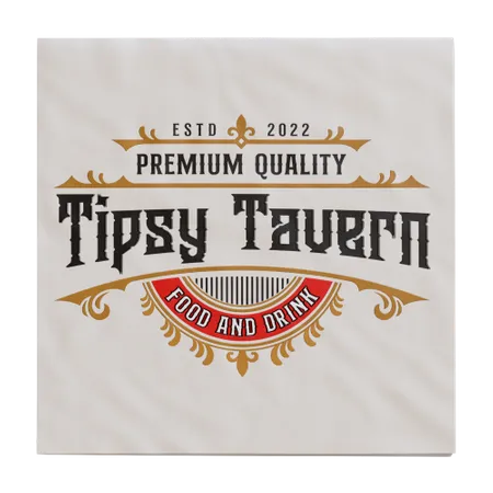 Custom Linen Beverage Napkin - Custom Shot Glass Now