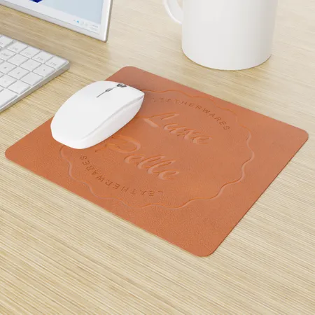 Custom Leather Mouse Pad Custom Leather Mouse Pad - Custom Shot Glass Now