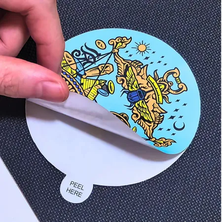 Easy Peel Die Cut Stickers Easy Peel Die Cut Stickers - Custom Shot Glass Now