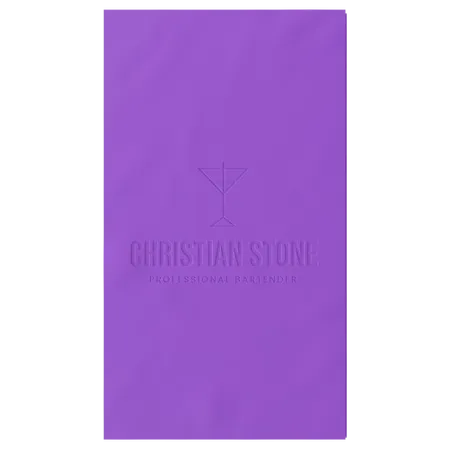 Custom Debossed Guest Towel Napkin - Custom Shot Glass Now