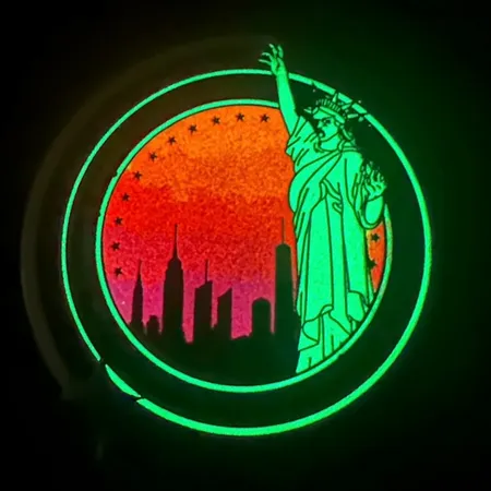 Glow In The Dark Badge Glow In The Dark Badge - Custom Shot Glass Now
