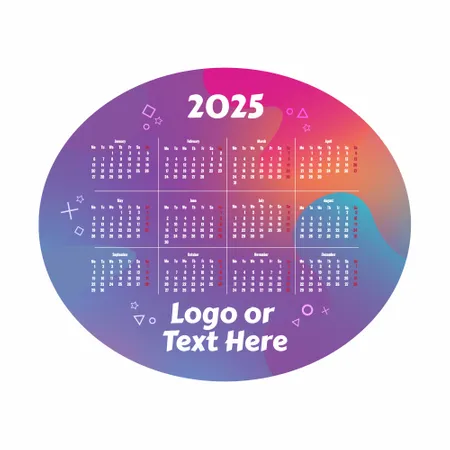 Colorful Gradient Calendar Mouse Pad - Custom Shot Glass Now