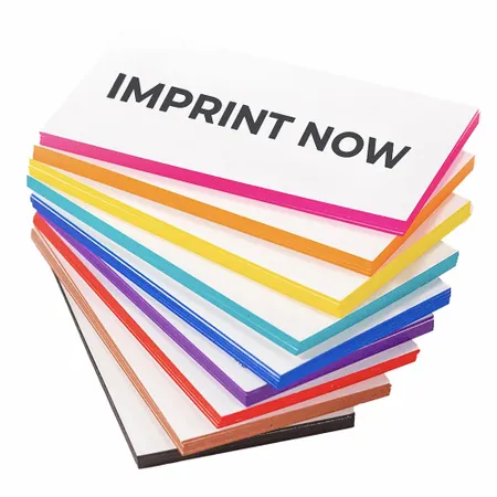 Painted Edge Business Cards - Custom Shot Glass Now