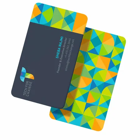 Rounded Corner Business Cards - Custom Shot Glass Now