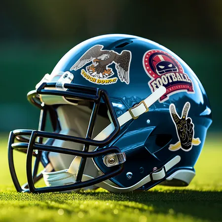 Football Helmet Stickers Football Helmet Stickers - Custom Shot Glass Now