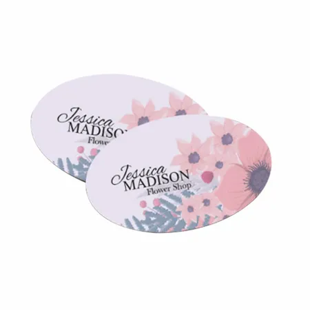 Oval Business Cards - Custom Shot Glass Now