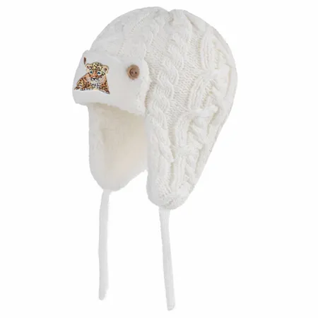 Cozy Cotton Kid Beanies with Earflaps - Custom Shot Glass Now