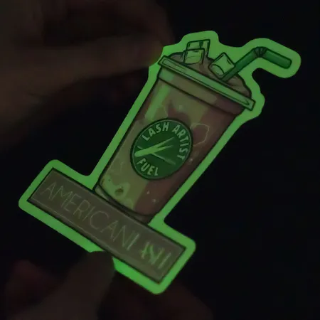 Glow in Dark Stickers Glow in Dark Stickers - Custom Shot Glass Now