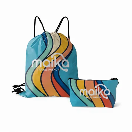 Drawstring Bag and Pouch Set Drawstring Bag and Pouch Set - Custom Shot Glass Now