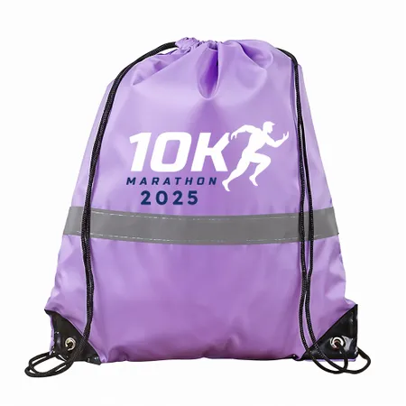 Drawstring Bags With Reflective Strip Drawstring Bags With Reflective Strip - Custom Shot Glass Now