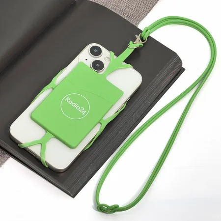 Lanyard Silicone Phone Wallet Holder - Custom Shot Glass Now