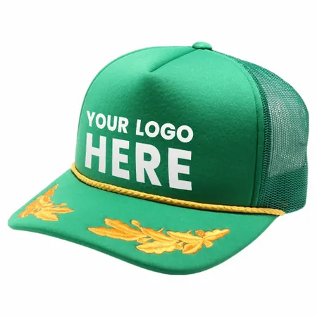 Pitbull Cambridge PB321 5 Panel Sponge Bay Leaf Hat - Custom Shot Glass Now