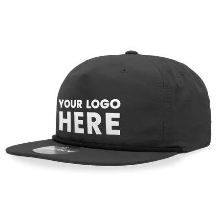 Decky 6032 - Classic Rope Cap, 5 Panel Flat Bill Hat, Snapback - Custom Shot Glass Now