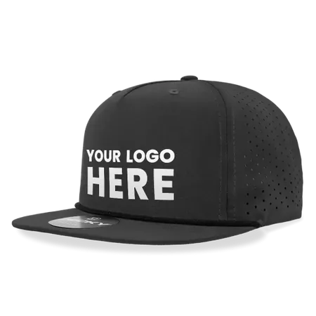 Decky 6226 5 Panel High Profile Relaxed Perforated Performance Rope Hat - Custom Shot Glass Now