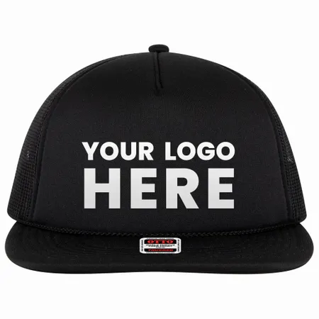OTTO Cap 3995015-1 OTTO Snap 5 Panel Pro Style Mesh Back Trucker Snapback Hat - Custom Shot Glass Now