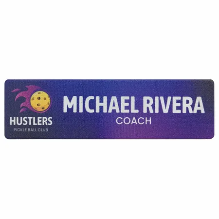 UV Printed Name Badges UV Printed Name Badges - Custom Shot Glass Now