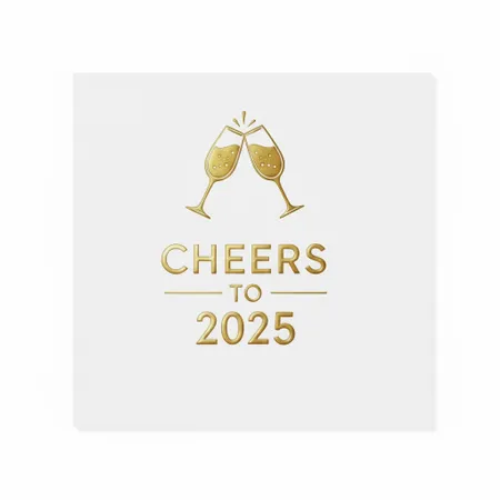 New Years Napkins - Custom Shot Glass Now