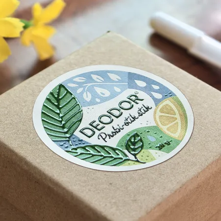 Raised Spot UV Stickers - Custom Shot Glass Now