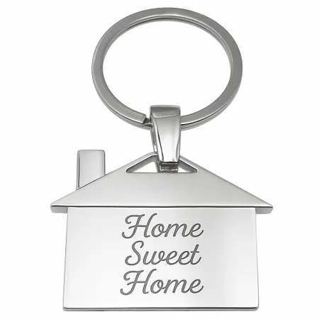 House-Shaped Metal Keychain - Custom Shot Glass Now