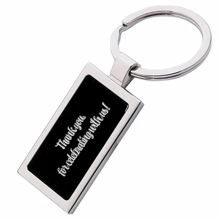 Colored Rectangle Metal Keychain - Custom Shot Glass Now