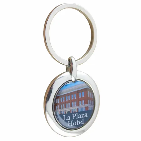 Spinning Circle Metal Keychain - Custom Shot Glass Now