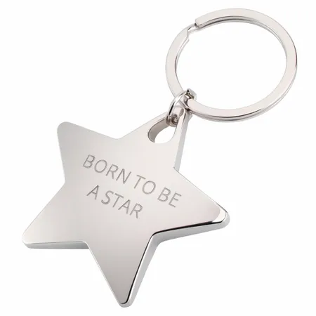 Dazzling Star Metal Keychain - Custom Shot Glass Now