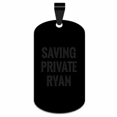 Sleek Military Dog Tag Metal Keychain - Custom Shot Glass Now