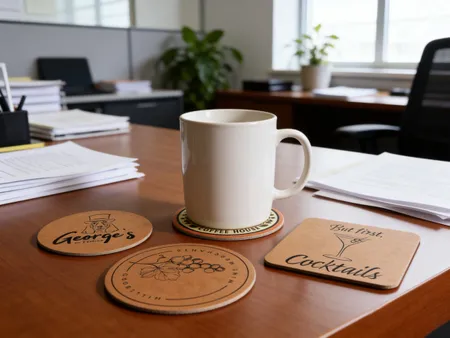 Kraft Paper Coaster - Custom Shot Glass Now