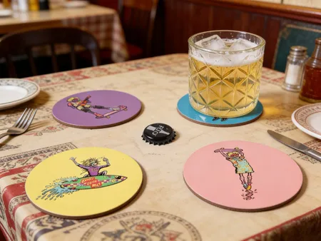 Fiberboard Coasters - Custom Shot Glass Now
