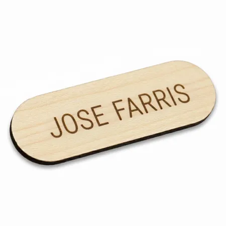 Wooden Name Badges - Custom Shot Glass Now