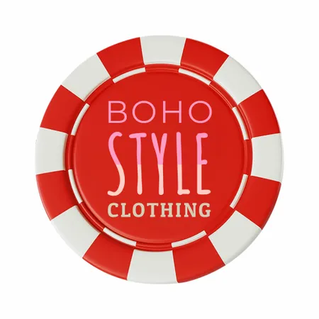 8 Stripe Custom Poker Chips - Inlay - Custom Shot Glass Now