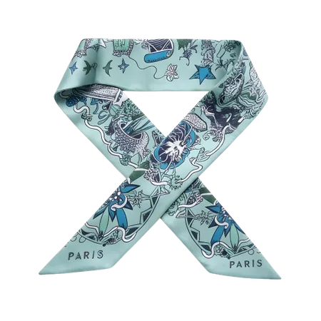 Silk Hair Tie Scarves - Custom Shot Glass Now