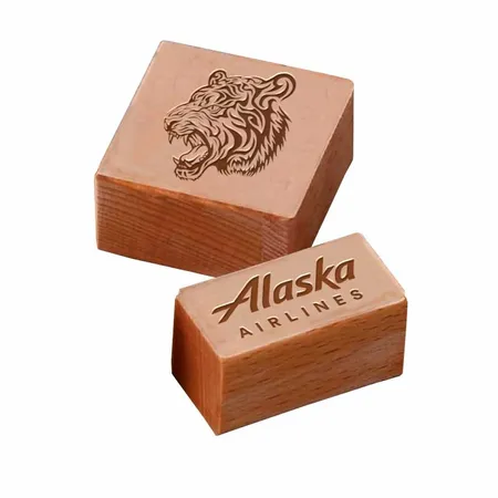 Rectangle Wood Rubber Stamps - Custom Shot Glass Now