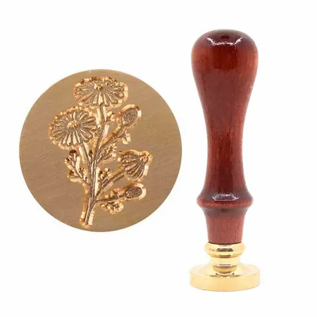 Beechwood Handle Wax Seal Stamps - Custom Shot Glass Now
